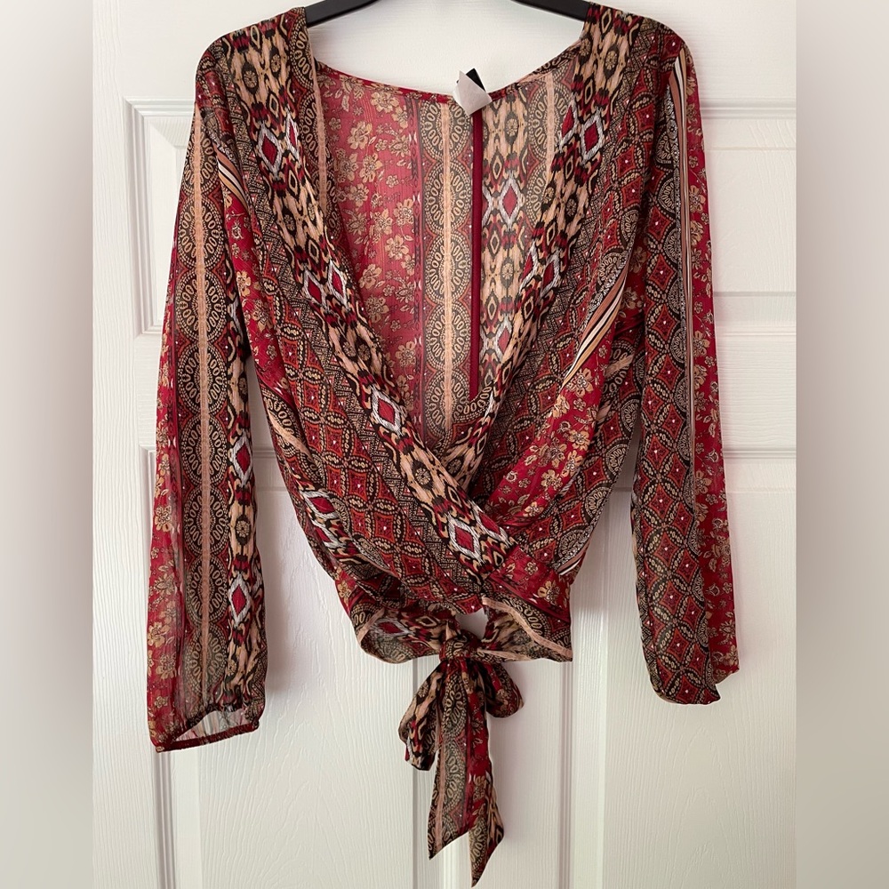 Windsor Red Pattern Blouse